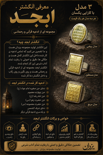 انگشتر طلسم ابجد